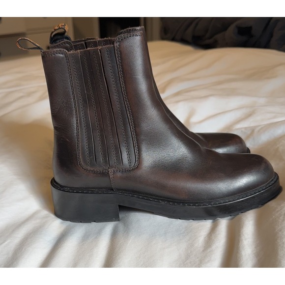 Osprey London Shoes - Osprey London Azalea Chocolate Leather Chelsea Boots EU 38